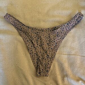 Stone Fox Swim Leopard Print Bikini Bottoms